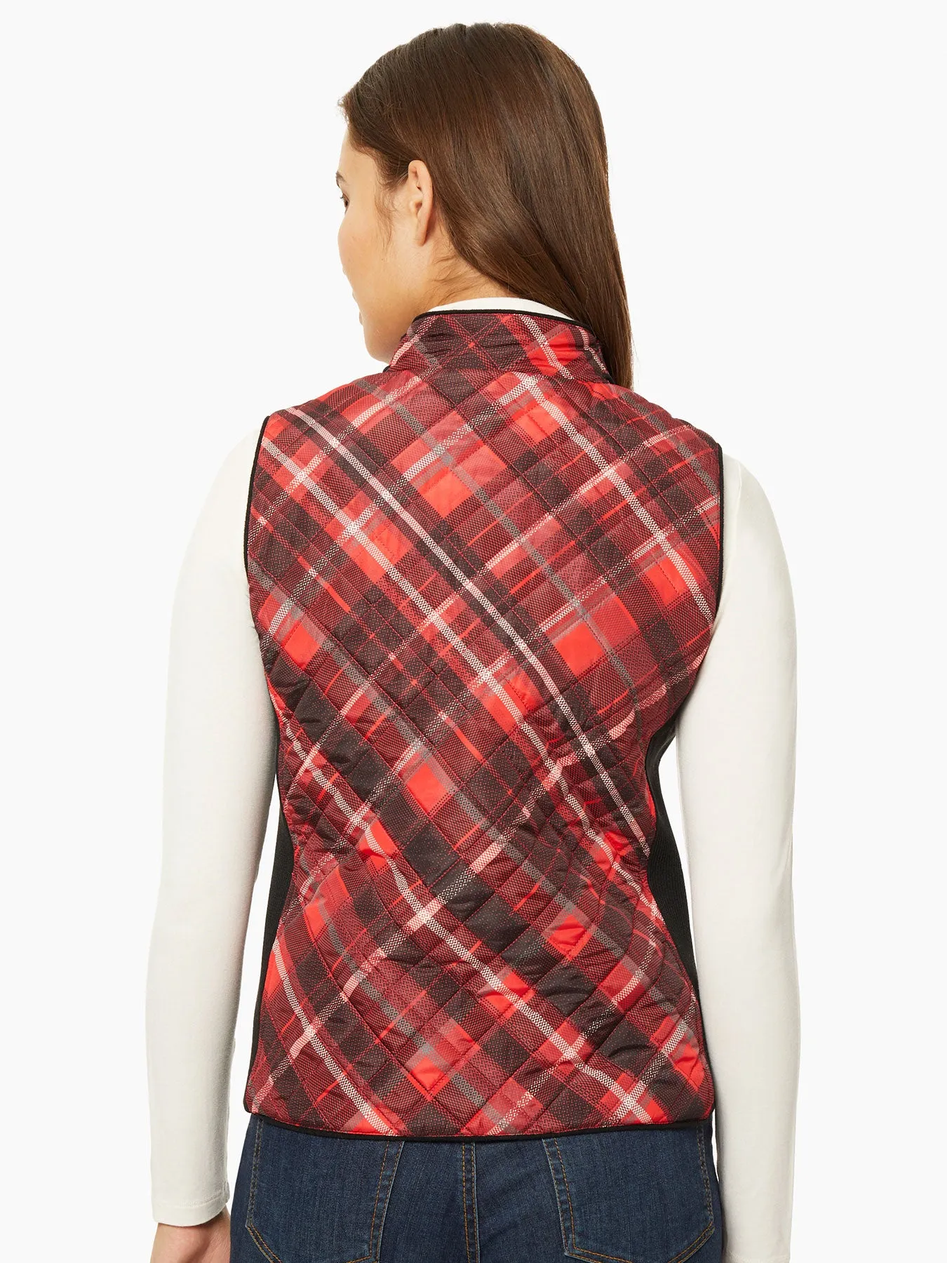 Zip-Front Quilted Vest